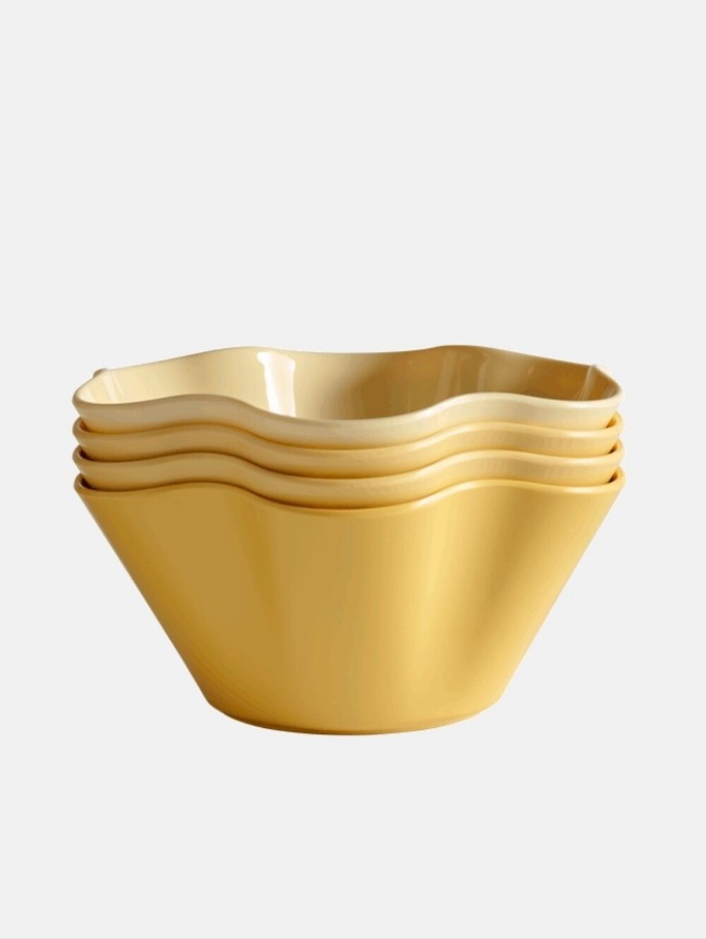 Greg Natale -Floral Bowl Yellow, Set of 4